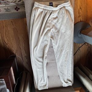 GAP Men’s Neutral Beige Elastic-Waist Sweatpants XS